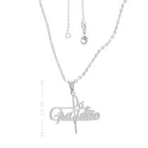 Gargantilha PRI Style Fé E Gratidão Folheada A Prata Antialérgica Gargantilha PRI Style Fé E Gratidão Folheada A Prata Antialérgica