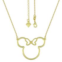 Gargantilha PRI Style Minnie Folheada A Ouro 18K Antialérgica