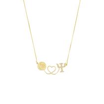 Gargantilha Profissão Psicologia (Psicóloga) Banhado A Ouro