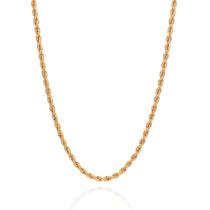 Gargantilha rommanel banhado ouro 18k fio baiano 532579