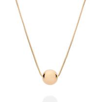 Gargantilha rommanel banhado ouro 18k pingente esfera 532549 Gargantilha rommanel banhado ouro 18k pingente esfera 532549