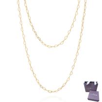 Gargantilha Rommanel Dupla Banhada Ouro 18k Corações Gargantilha Rommanel Dupla Banhada Ouro 18k Corações