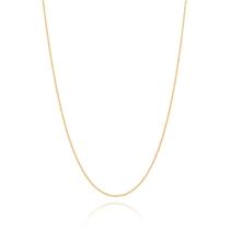 Gargantilha Rommanel Fio Cadeado Fol Ouro Med 50cm 531639 Gargantilha Rommanel Fio Cadeado Fol Ouro Med 50cm 531639