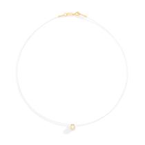 Gargantilha rommanel formada por fio de nylon com cristal 531837