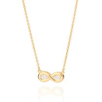 Gargantilha Rommanel Pingente Infinito E Zircônias 532446 Gargantilha Rommanel Pingente Infinito E Zircônias 532446