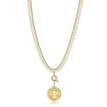 Gargantilha São Bento 2,5cm Malha Rendada Folheada a Ouro Gargantilha São Bento 2,5cm Malha Rendada Folheada a Ouro