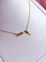 Gargantilha Semijoia com Pingente Vinho