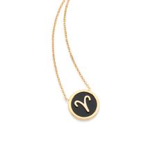 Gargantilha signo áries folheada a ouro 532464 Rommanel Gargantilha signo áries folheada a ouro 532464 Rommanel