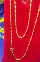 Gargantilha Torcida Ouro18 Kilates Peso 1.90 Gramas 50 cm 0.5 mm Gargantilha Torcida Ouro18 Kilates Peso 1.90 Gramas 50 cm 0.5 mm