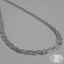 Gargantilha Trançada 4 Fios Prata 925 - 45cm - Joia Elegante Gargantilha Trançada 4 Fios Prata 925 - 45cm - Joia Elegante