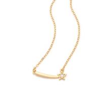 Gargantilha varinha de condão bibbidi bobbidi boo banhada a ouro 18k com zircônia Cód. 53260706