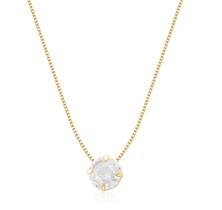 Gargantilha Veneziana 60cm com Ponto de Luz 6mm Em Ouro 18k