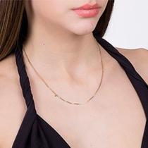 Gargantilha veneziana banhada a ouro 18k Cód. 53016400