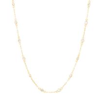 Gargantilha Zircônias White 45CM em Ouro 18K - AU13950