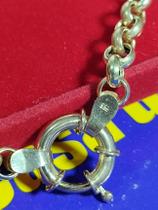 Gargantillha Elos Português Ouro 18 Kilates Peso 12.90 Gramas 5 mm Fecho Boia 12 mm Oco