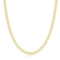 Gargantlha 37cm Extensor 10cm Elos Duplos Folheada Ouro