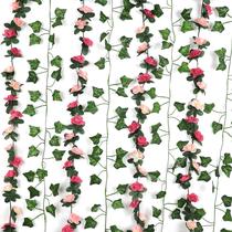 Garland BLEUM CADE, 5 vinhas rosas e 5 hera, 12,5 m no total