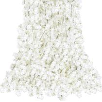 Garland de flor de cerejeira artificial Sggvecsy White 1,8 m, pacote com 4