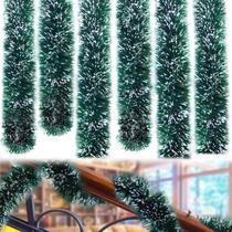 Garland Eerrhhaq 15m para decorações de Natal Green Snowy Garland Eerrhhaq 15m para decorações de Natal Green Snowy
