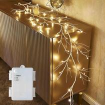 Garland Hairui Birch 1,8 m com 48 luzes LED operadas por bateria