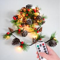 Garland Lights HAMiFinee Christmas com temporizador remoto 2m 20 LED