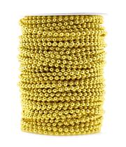 Garland Mandala Crafts 4 mm em ouro falso, pérolas artificiais, 40 mm