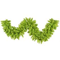 Garland Vickerman 274 cm de limão flocado com 100 luzes LED Garland Vickerman 274 cm de limão flocado com 100 luzes LED