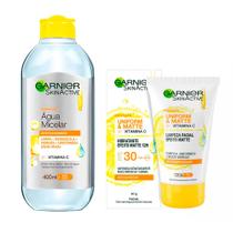 Garnier Skin Cuidados Faciais Anti-oleosidade Kit Água Micelar + Hidratante Facial Matte