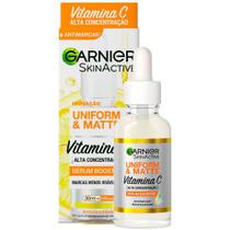 Garnier Skin Uniform & Matte Vitamina C Kit  Sérum + Gel de Limpeza + Água Micelar + Hidratante