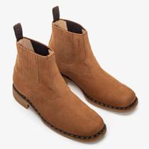 Garotti Botina Masculino 702 5038 Bico Quadrado Taupe - TAUPE Garotti Botina Masculino 702 5038 Bico Quadrado Taupe - TAUPE