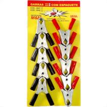 Garra 30A Com Espaguete Vermelho/Preto Cartela 10 Pecas 9042 Garra 30A Com Espaguete Vermelho/Preto Cartela 10 Pecas 9042