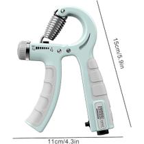 Garra de Mão Resistência Ajustável Aperto de mão Força Treinador Dedos Pulso Antebraço Exercitador