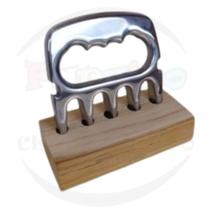 Garra de Urso Aluminio com Base Teca Garra de Urso Aluminio com Base Teca