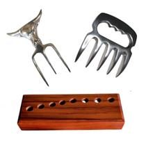 garra grande churrasco + Garfo Alumínio Churrasco