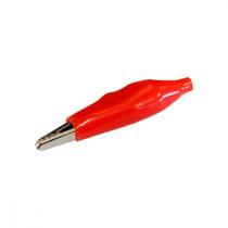 Garra Jacare Grande Com Espaguete Para Bateria Vermelha 28.45.114 . / Kit C/ 100 - Mxt