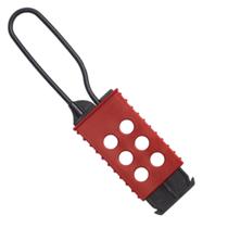 Garra Plástica de Bloqueio Tagout 6 Furos 4mm com Alça para LOTO GP64A