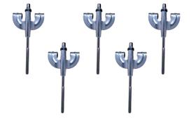 Garra Zellmer com Parafuso 6mm X 110mm Bumbo de Bateria 05un