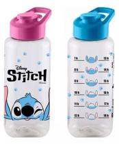 Garrafa 1 Litro Agua Squeeze De Plastico Stitch Disney