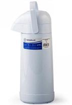 Garrafa 1 Litro Termica Magic Pump - Termolar - Branco