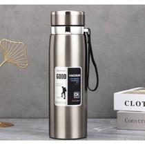 Garrafa 1000ml Aço Inoxidável Térmico Com Infusão De Capuz Prateado Effeclog Caphé Alça Capacidade:800ml