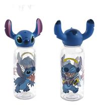 Garrafa 3d Stitch Disney Escola Lancheira Infantil Água Suco
