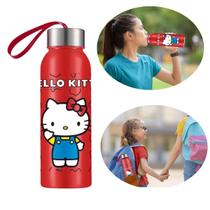 Garrafa 500 ml Squeeze Infantil Hello Kitty, Estampa Fofa e Prática Garrafa 500 ml Squeeze Infantil Hello Kitty, Estampa Fofa e Prática