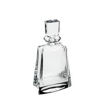 Garrafa 700ml para whisky de cristal transparente Kathrene baixa Bohemia - 35148