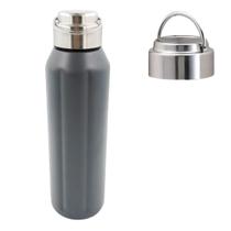 Garrafa 800ml Aço Inox Squeeze Água Academia Com Alça CINZA Garrafa 800ml Aço Inox Squeeze Água Academia Com Alça CINZA