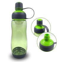 Garrafa 800ml Plástico Azul Verde Portátil Esportiva