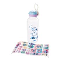Garrafa Abre Fácil Em Stitch 600ml Com Adesivos - Plasútil Garrafa Abre Fácil Em Stitch 600ml Com Adesivos - Plasútil