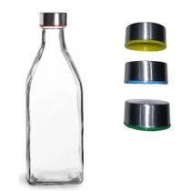 Garrafa Água 1 Litro Vidro Geladeira Com Tampa Envio Rápido - Cook Home