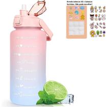 Garrafa Água 2L Squeeze Frase Motivacional 2 Litros Academia