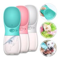 Garrafa Água Bebedouro 350ml Portátil Pet Cachorro Passeio