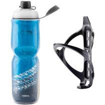 Garrafa Água Bike Squeeze Térmica Ciclismo Academia Caramanhola 700ml + Suporte